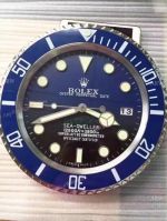 Buy Rolex Deepsea Blue Replica Wall Clock Stainless Steel Case